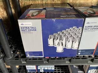 Extra Tall Chrome Nut Covers