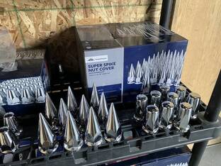 Super Spike Chrome Nut Covers