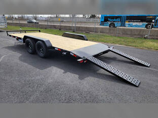 2025 Sure Trac 7'X18' 7K Wood Deck Car Hauler Trailer