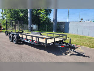 2023 Sure Trac 7'x20' 10k Tube Top Utility Trailer