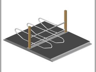 J&D Manufacturing Inc Split Rail Suspended Freestall System