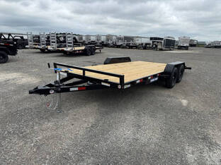 2025 Sure Trac 7'X18' 7K Wood Deck Car Hauler