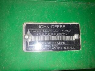 2018 John Deere S780