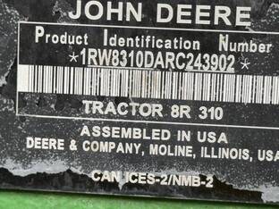 2024 John Deere 8R 310