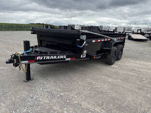 2026 PJ 7'X14' 14K Voyager Scissor Dump Trailer