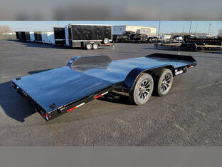 2026 Sure Trac 7'X18' 7K Steel Deck Car Hauler Trailer