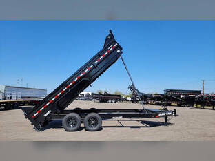 2026 Sure Trac 7'X16' 15.4K PS Tele Dump Trailer