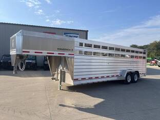 2026 Eby MAVERICK 7X24' GN ALUM. STOCK TRAILER