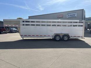 2026 Eby MAVERICK 7'X24' GN ALUM. STOCK TRAILER