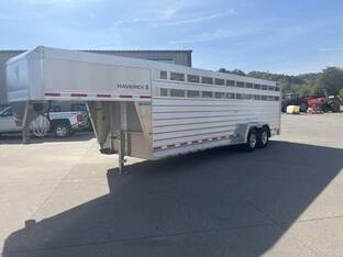 2026 Eby MAVERICK 7'X24' GN ALUM. STOCK TRAILER