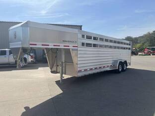 2026 Eby MAVERICK 7'X24' GN ALUM. STOCK TRAILER