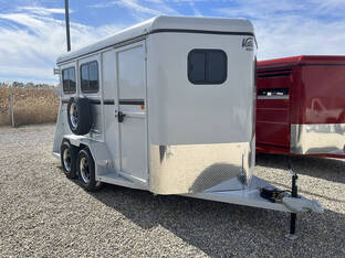 2026 Valley 6.5'X14' 7K Thoroughbred 2 Horse Silver