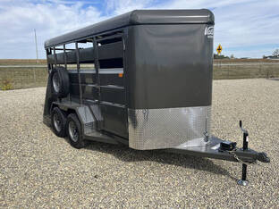 2026 Valley 6'X14' Livestock 7K Charcoal