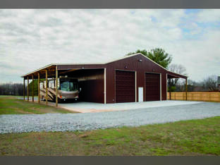 ENCLOSED BARN 40'x60'x16'