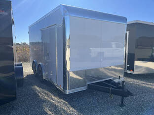 2026 United Trailers 8.5'X16' UXT 10K White 7' Interior Barn