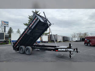 2025 Sure Trac 7'X14' 15.4K PS Tele Dump Trailer