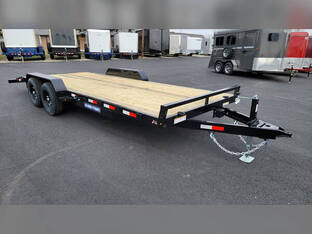 2026 Sure Trac 7'X20' 10K Wood Deck Car Hauler Trailer