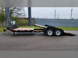2025 Behnke Trailers 7'x16'+8' 24k / Hyd. Jack / Spare / Tool