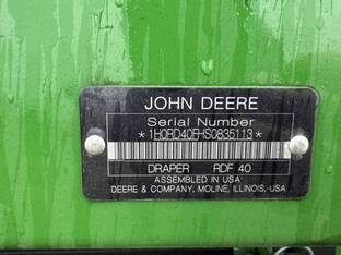 2025 John Deere RDF 40