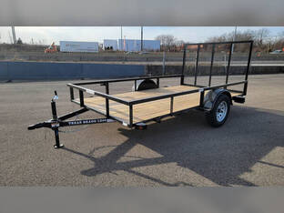 2025 Texas Bragg 6.5'X12' 3K Tube Top Utility Trailer