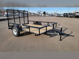 2025 Texas Bragg 6.5'X10' 3K Tube Top Utility Trailer