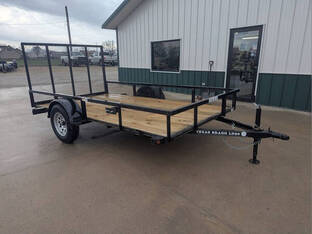 2025 Texas Bragg 6.5'X12' 3K Tube Top Utility Trailer
