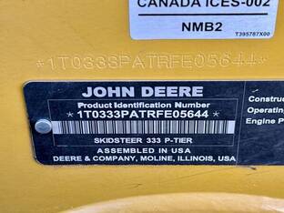 2024 John Deere 333 P-TIER