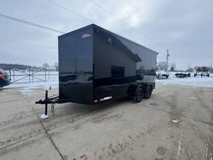 2026 United Trailers 7'X16' UJ 7K Black Blackout 7' Interior