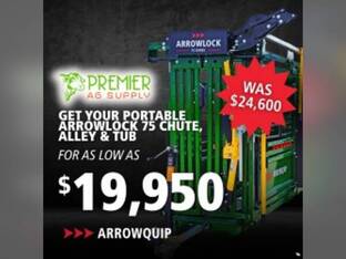 2025 ARROWQUIP Portable Arrowlock 75 Chute, Alley & Tub