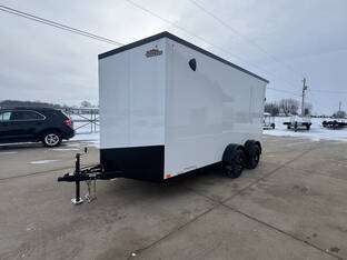 2026 United Trailers 7'X14' UJ 7K White/Blackout 7' Interior