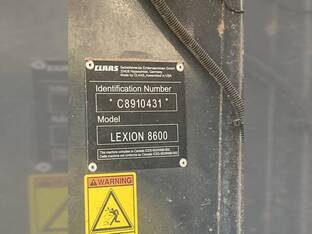 2023 Claas LEXION 8600TT