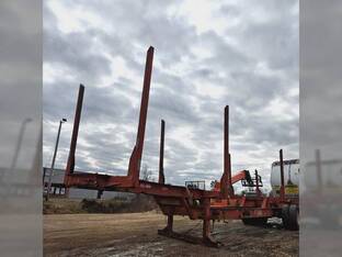 2005 Pitts 4 BOLSTER LOG TRAILER