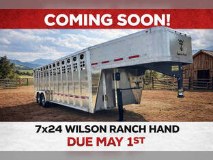 2027 Wilson Trailer 7'X24' Ranch Hand 16K Punch Pat (C) Live