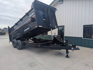2026 Sure Trac 7'X16' Dump Trailer 14K Tele 4' High Sid
