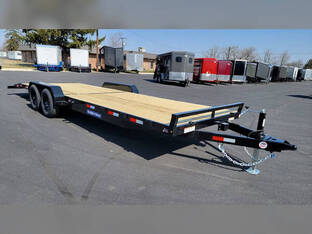 2026 Sure Trac 7'X24' 10K Wood Deck Car Hauler Trailer