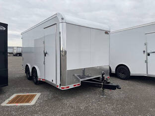 2026 United Trailers 8.5'X16' 14K UXT White/Mill Double Rear