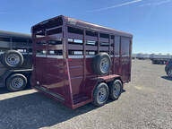 2027 Valley 6.5'x14' 7k 2 horse slant valley red tra