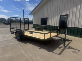 2026 Texas Bragg 6.5'X12' 3K Tube Top Utility Trailer