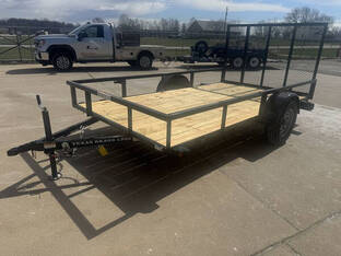 2026 Texas Bragg 6.5'X12' 3K Tube Top Utility Trailer