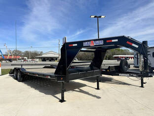 2026 Double A Trailers 102 X 25 Goose Neck W/ Mega Ramps