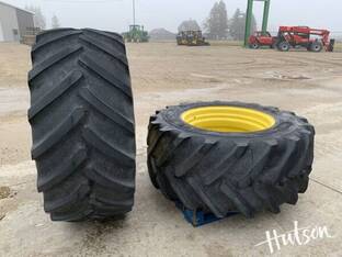 MICHELIN 650/60R34 AxioBib 2 Qty 2 w/rim no dish