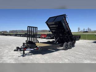 2026 Sure Trac 7'X12'+4' 14K Hybrid Dump W/ Side Gate