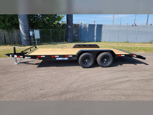 2026 Sure Trac 7'X18' 10K Wood Deck Car Hauler Trailer