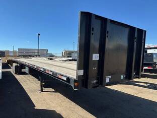 2014 Direct Trailer 45' AIR RIDE STEEL FLABED W FORKLIFT KIT