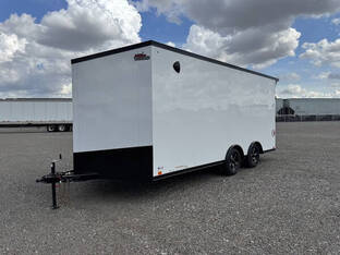 2026 United Trailers 8.5'X18' UJ 7K White/Blackout 7' Interio