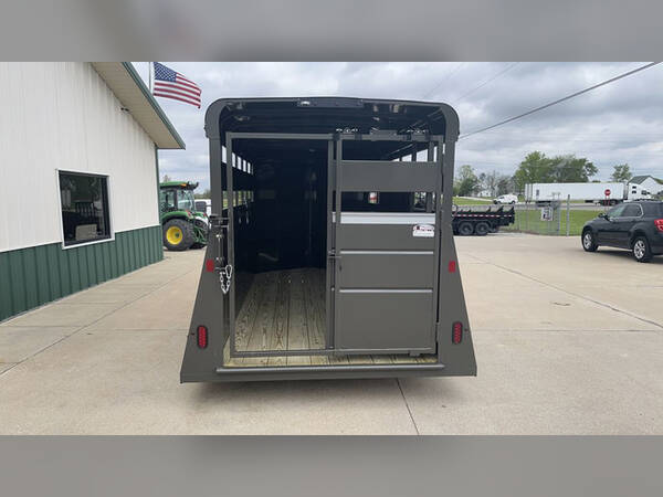 2027 Valley 16'x6' bp steel stock trailer charcoal