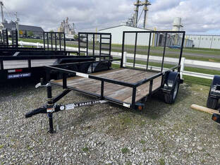 2025 Texas Bragg 6.5'X10' 3K Tube Top Utility Trailer
