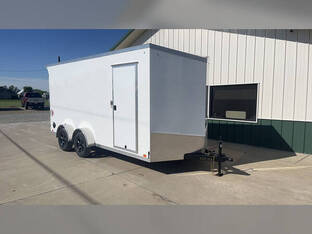 2026 United Trailers 7'X16' UJ 7K White 7' Interior