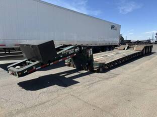 2012 Trail King 55 TON QUAD AXLE AIR RIDE LOWBOY, PONY M