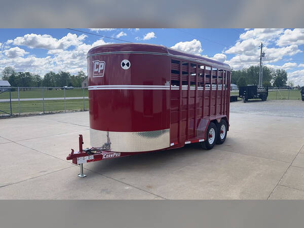 2026 CornPro 7'x16' livestock 12k red w/spare